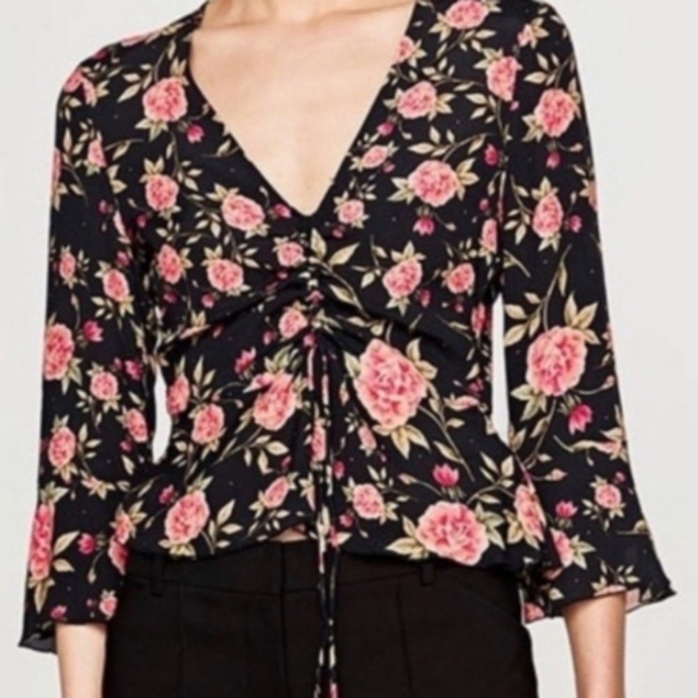 Floral Zara Blouse. Never worn.